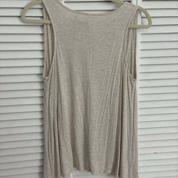American Eagle Outfitters Cream Lace Trim Tank Top - Picture 2 of 2